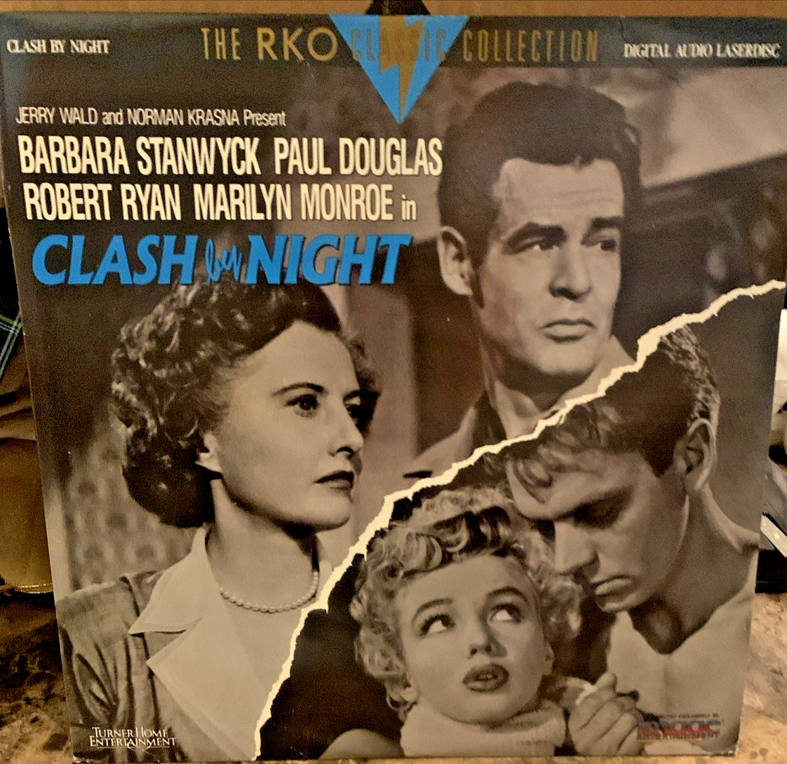 CLASH BY NIGHT Laserdisc LD THE RKO CLASSIC COLLECTION EXCELLENT CONDITION RARE