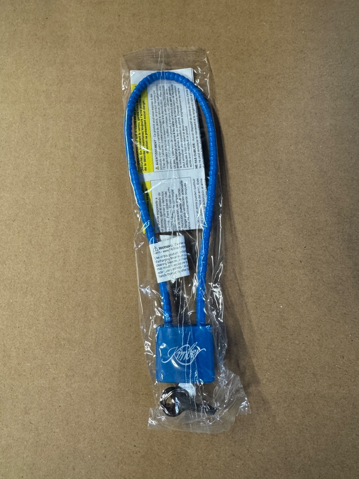 Kimber Factory Issue Blue Cable Gun Lock with 2 Keys