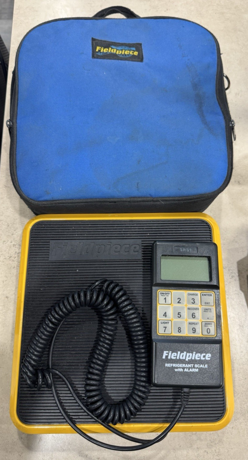 Fieldpiece SRS1 Refrigerant Scale with Weight Alarm and Carrying Case