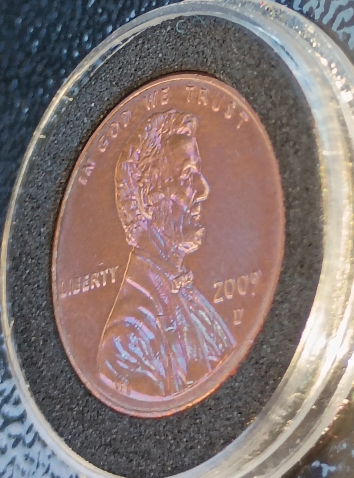 2009-D  @   Rainbow"  Toned #4 Capitol Lincoln penny 🔥RARE🔥