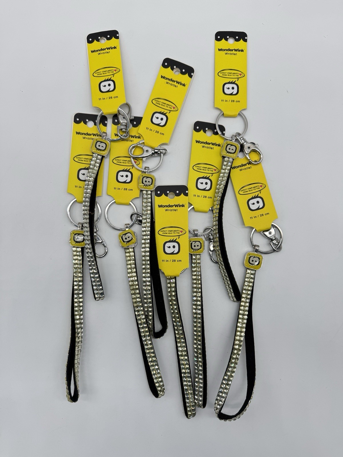 Lot Of 8 Units -Wonderwink Medical Embellished Lanyard Wristlet Key Clip 11”