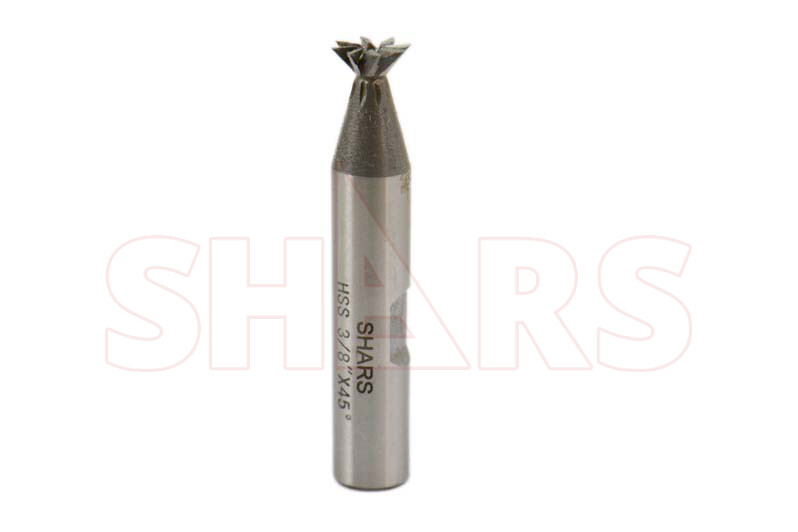 Shars 3/8" RH 45 Degree Weldon Shank HSS Dovetail Cutter 8 Teeth New !}