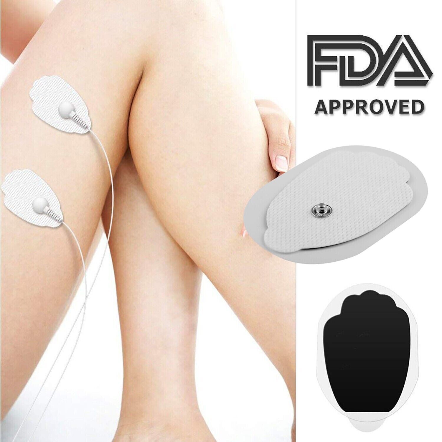 20/40PCS Electrode Pads Large Snap Replacement Tens For Electrode Pulse Massager