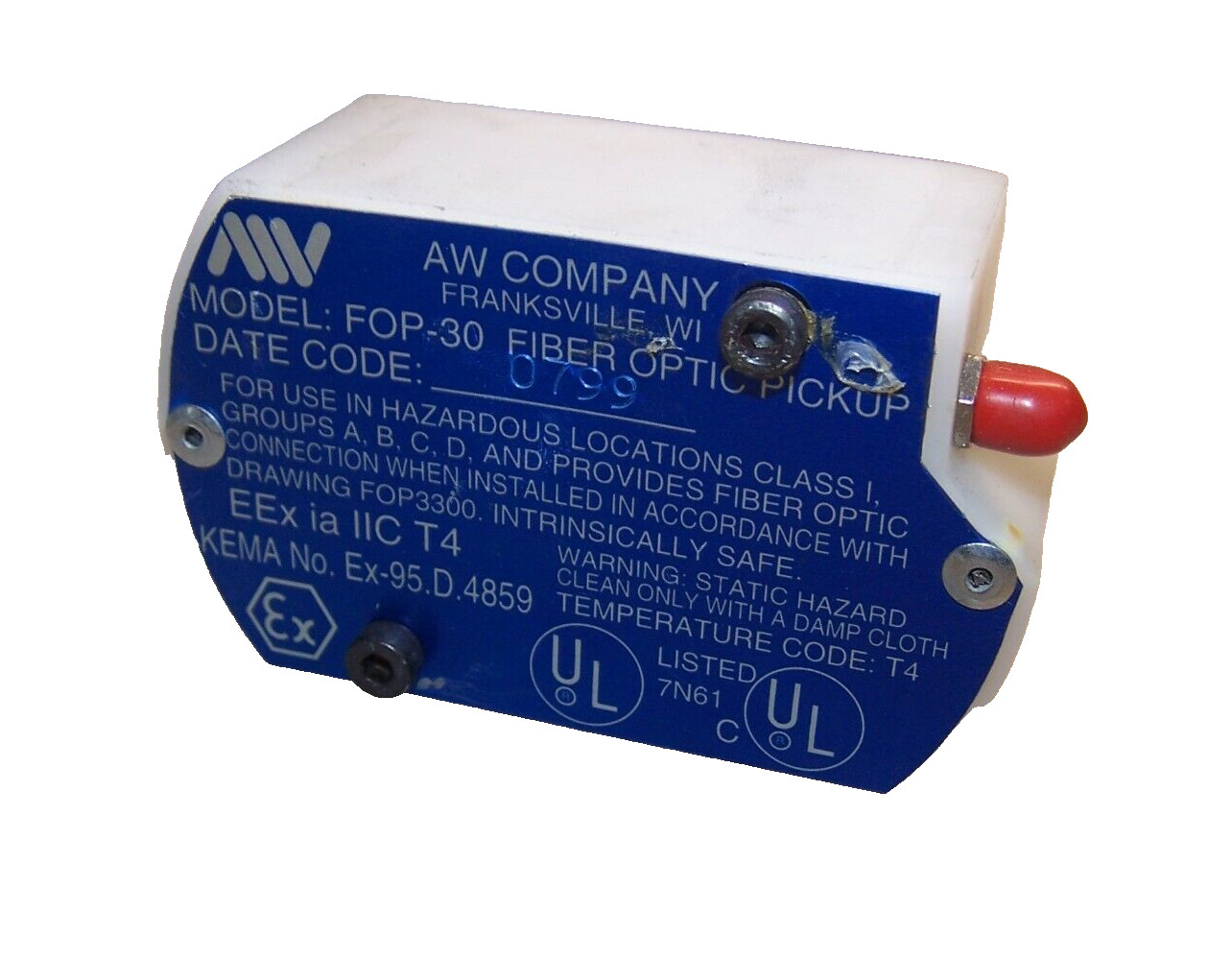 NEW AW FOP-30 FIBER OPTIC PICKUP TRANSMITTER
