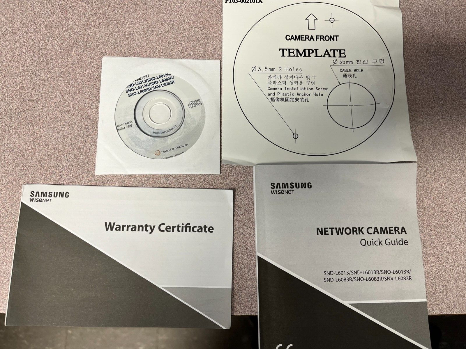 Samsung Wisenet SND-L6013 SND-L6013R SNO-L6013R SND-L6083R SNO-L6083R SNV-L6083R