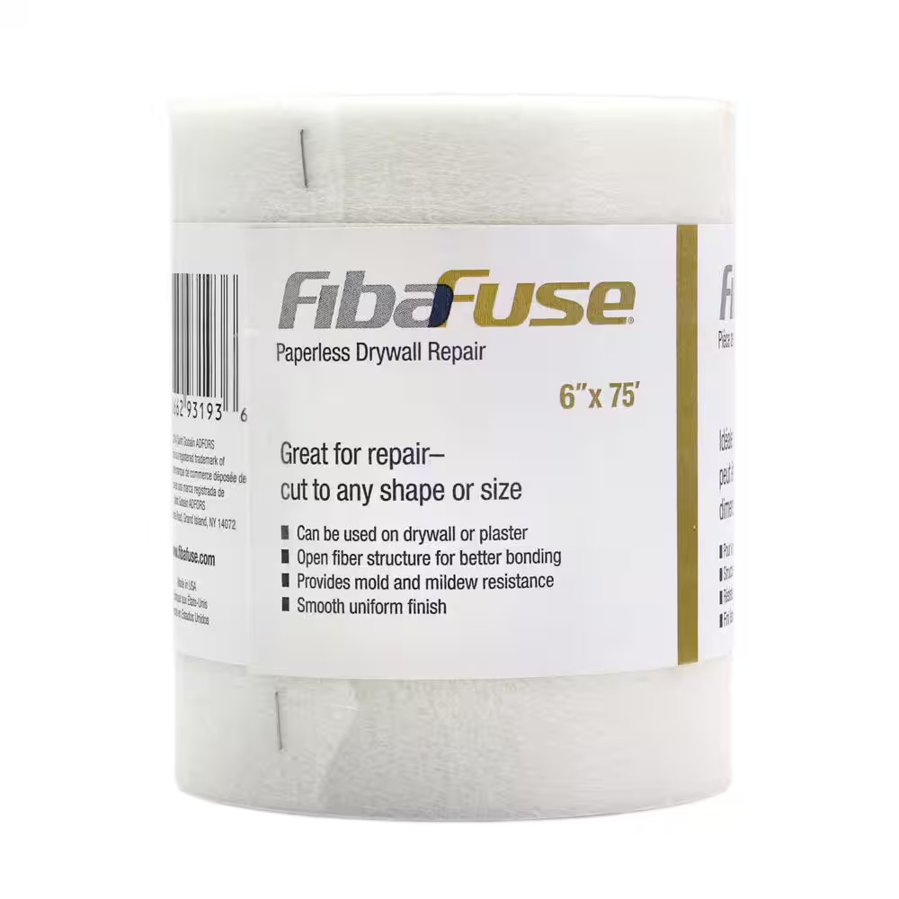 FibaFuse 6 in. x 75 ft. Paperless Drywall and Plaster Repair Fabric