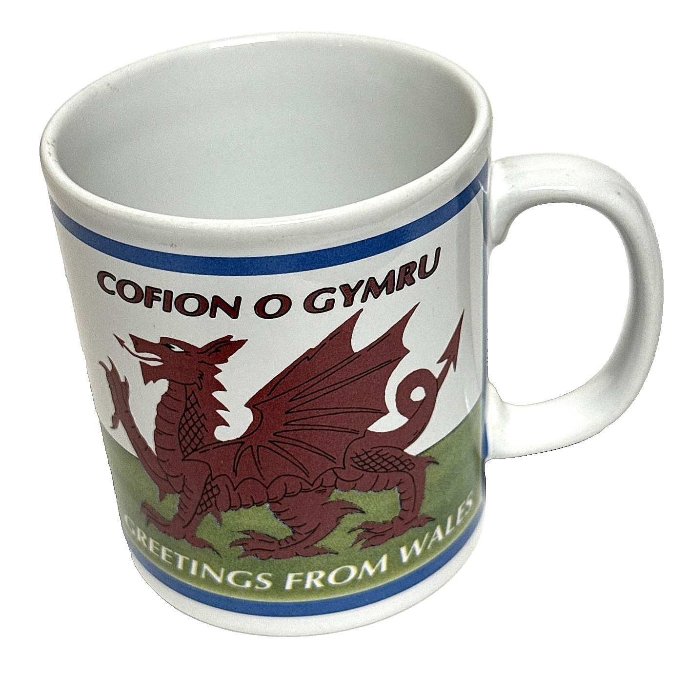 🍵 Souvenir Vintage Wales, U.K. England NOVELTY COFFEE MUG / CUP
