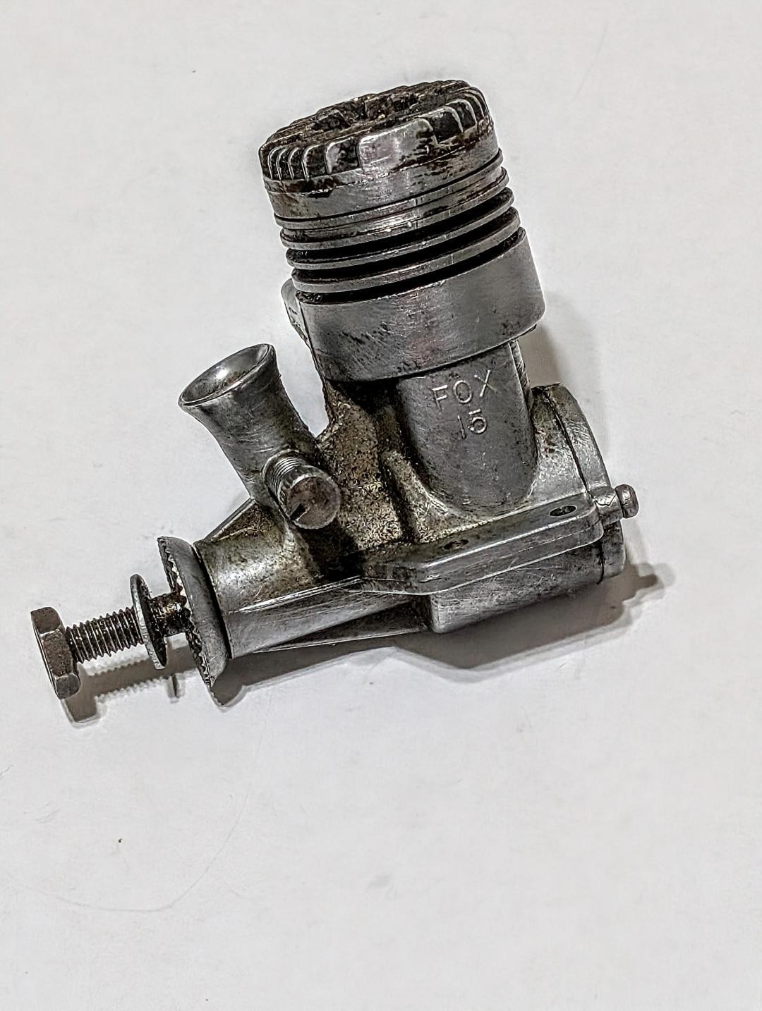 FOX .15 CONTROL LINE ENGINE, PRE-OWNED, GOOD COMPRESSION