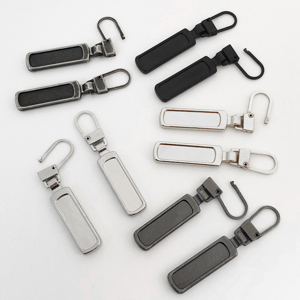 12PCS Replaceable Bag Garment Zipper Puller Zipper Heads Backpack Zipper Tabs