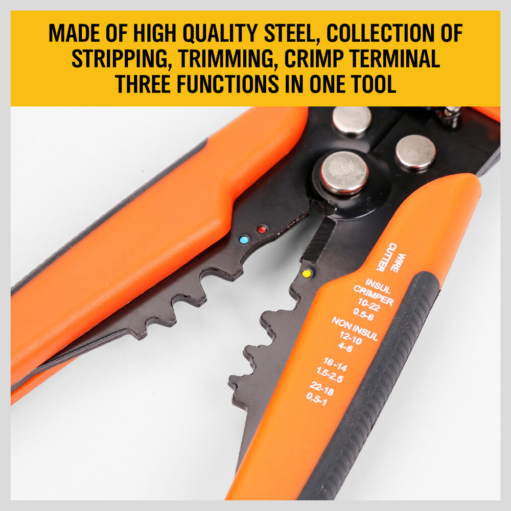 Self Adjusting Insulation Wire Stripper Cutter Crimper Cable Stripping Tools