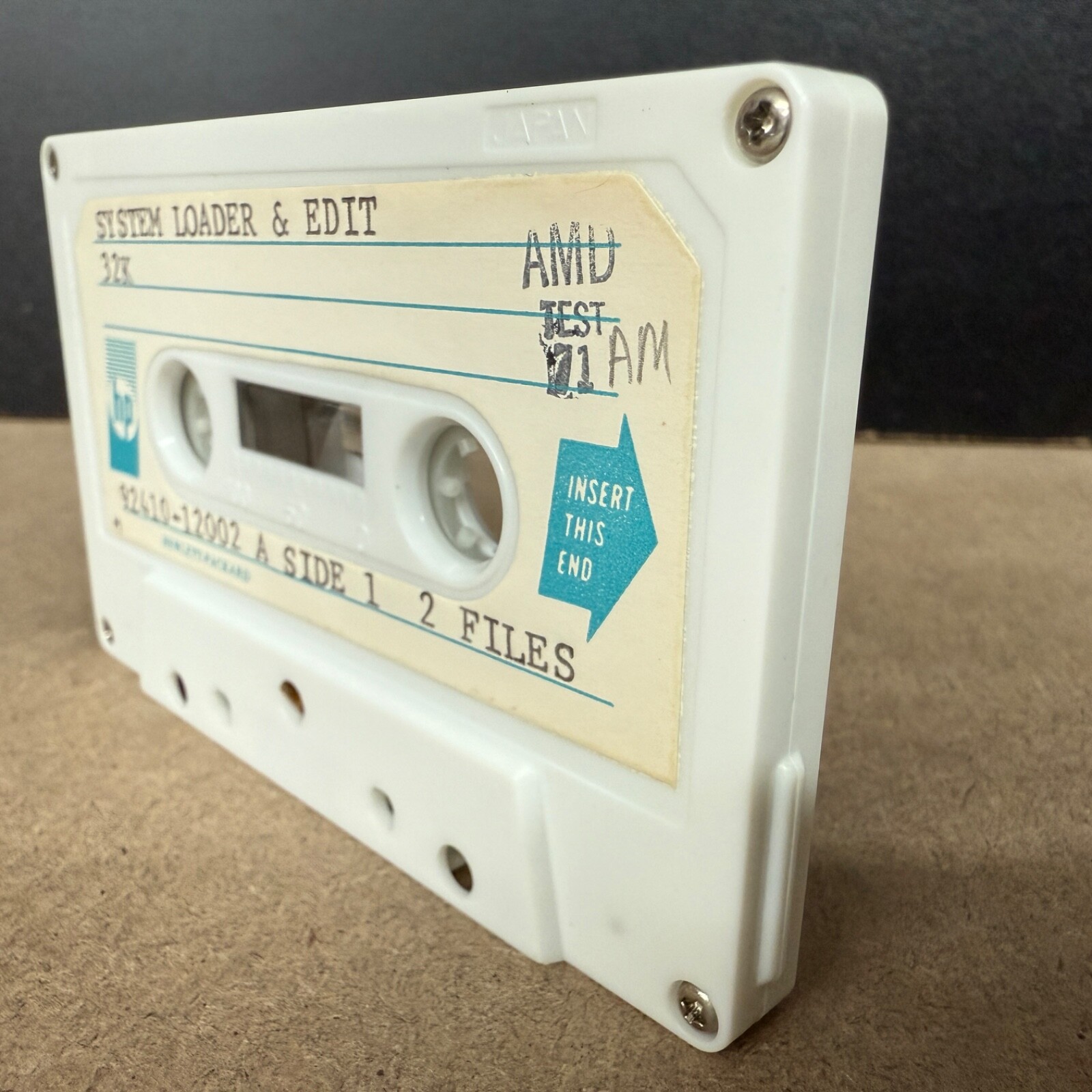 Vintage Hewlett Packard Data Cassette Tape System Loader & Edit 92410-12002 A