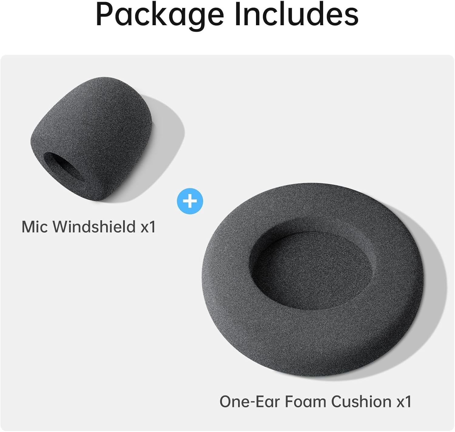 Mic Windshield & One-Ear Foam Cushion Combo Pack For SYNCO XTALK Headsets