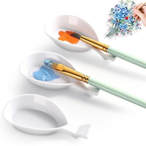 Xthrotsenk 3 PCS Paint Brush Rest Holder Paint Brush Rest Artist Accessories