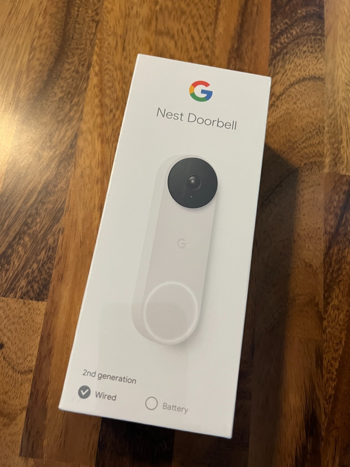 Google Nest Doorbell, Wired - Snow - BRAND NEW - SEALED