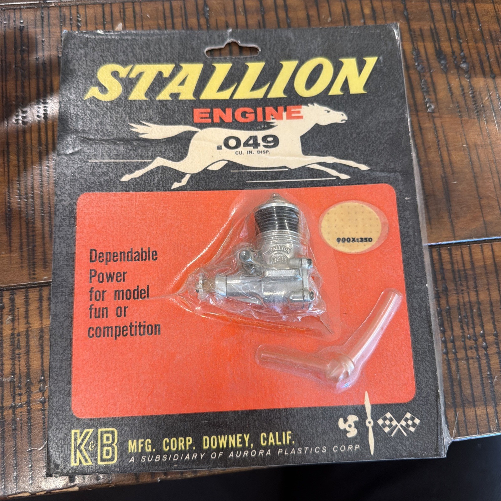 K&B Stallion .049 0.813cc 2-cycle glow engine for model aircraft New And Sealed