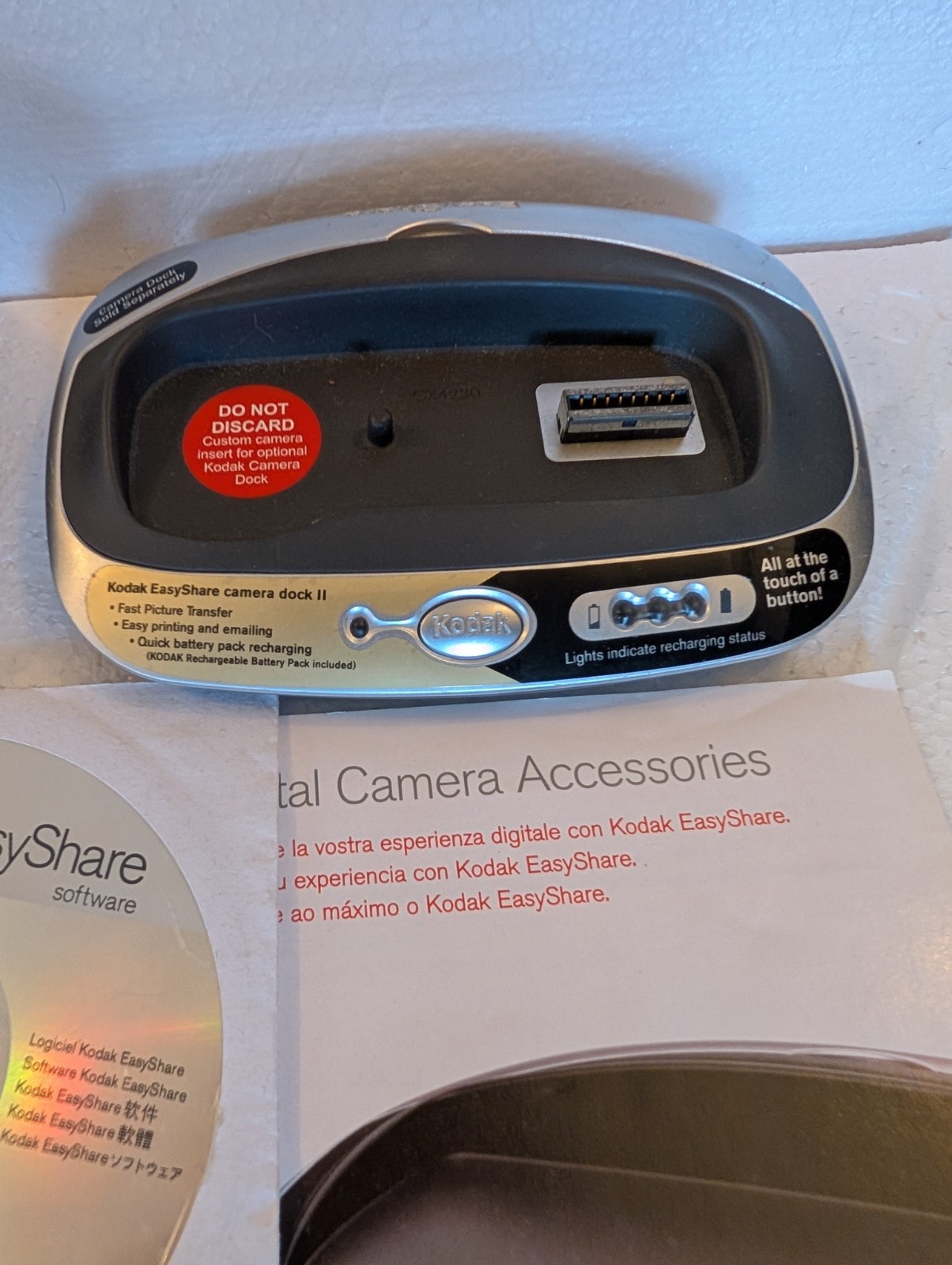 Kodak Easy Share Camera & Dock Stn Spares Repairs Untested