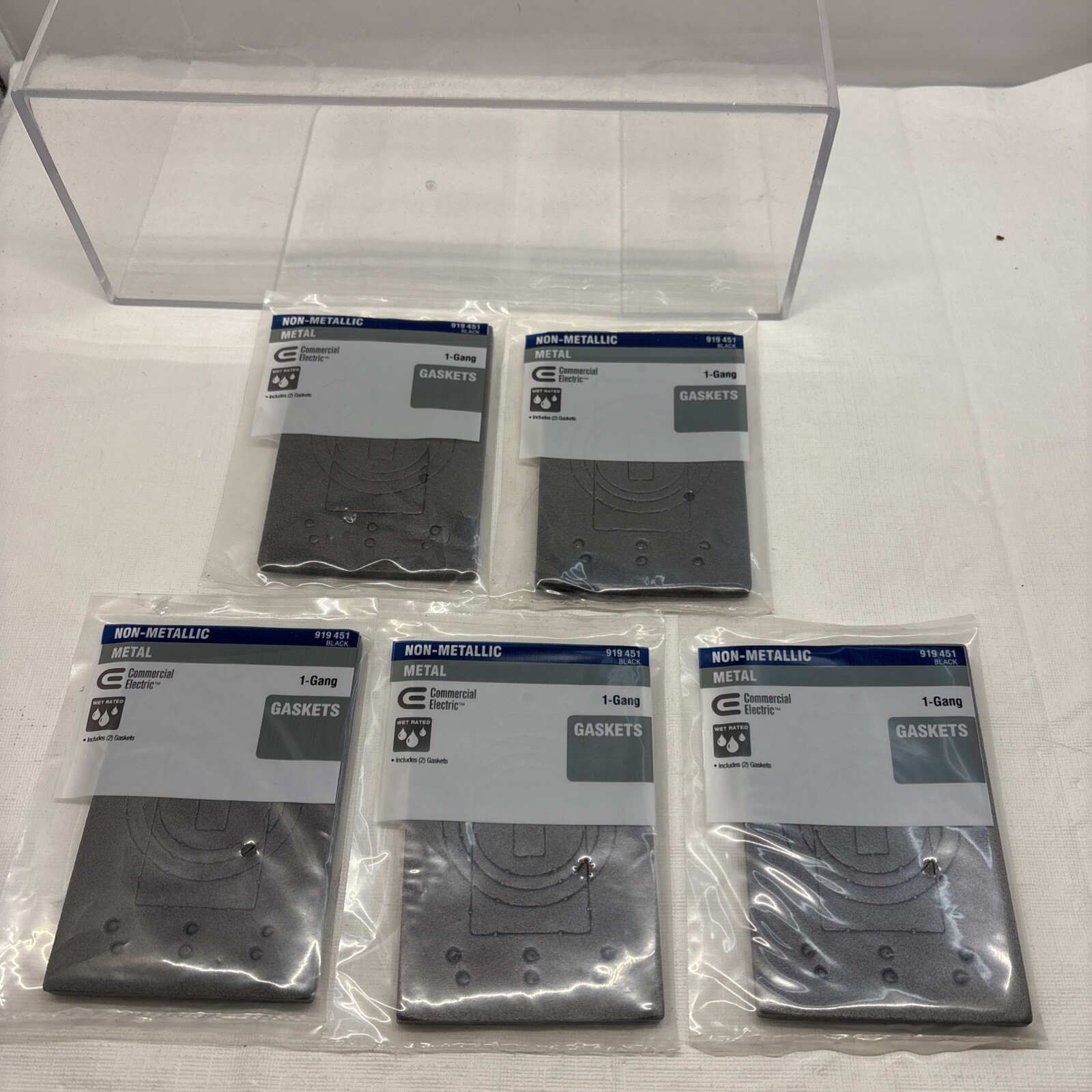 10 X Commercial Electric Replacement 1-Gang Weatherproof Gasket Black 919 451