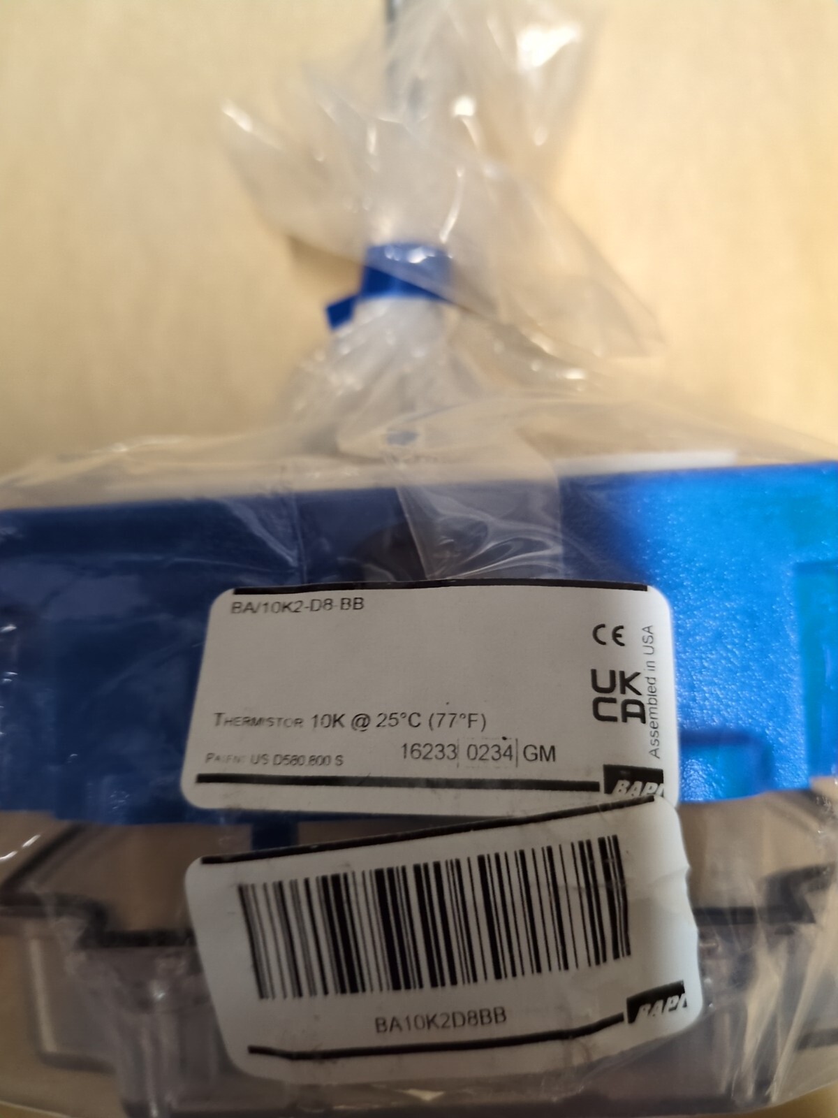 BAPI BA/10K-2-D-8"-BB / BA10K2D8BB (NEW IN BOX)