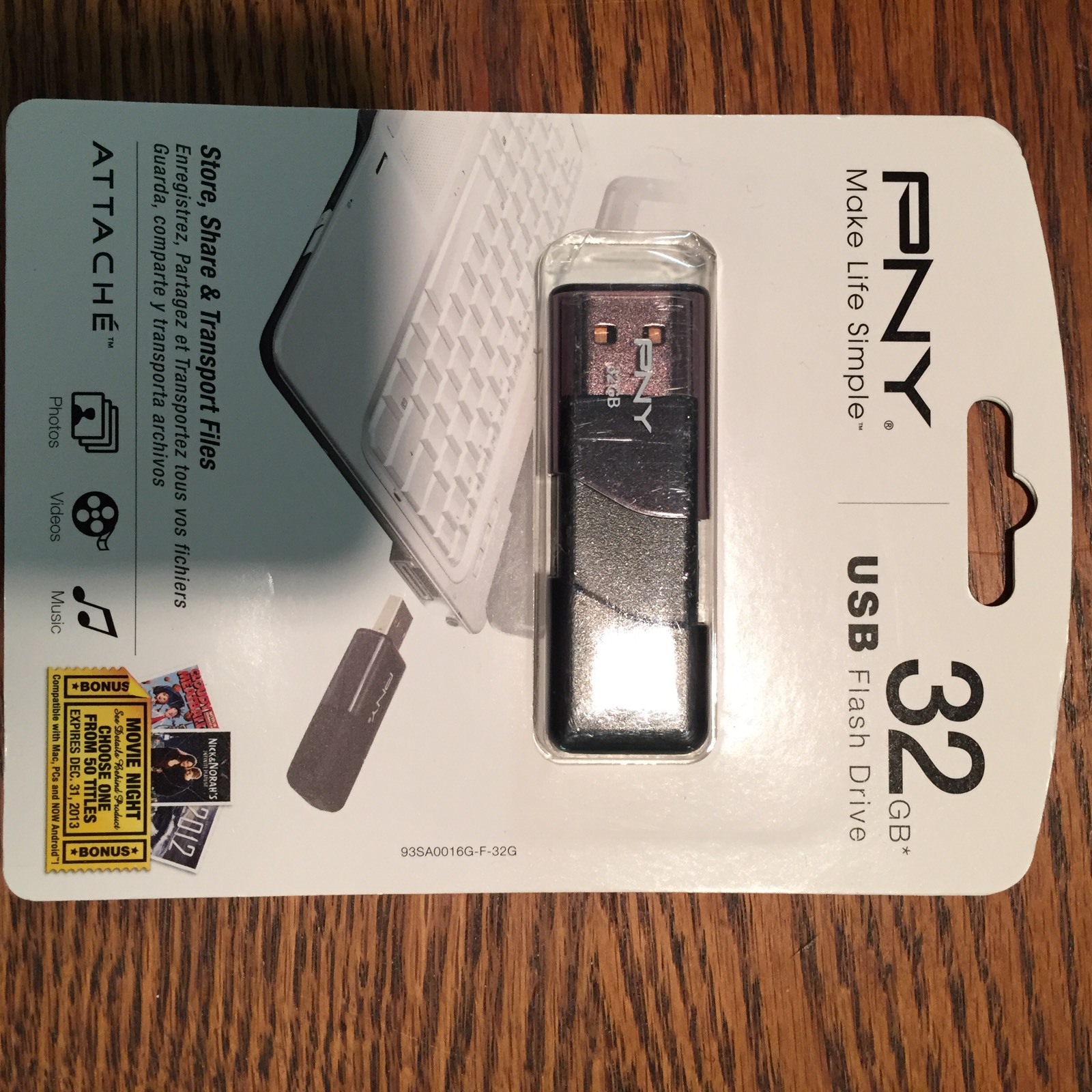 BRAND NEW PNY 32GB USB 2.0 High Speed Flash Drive * IN RETAIL PACKAGE*