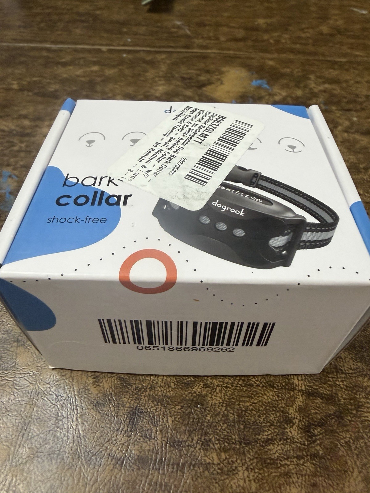Dogrook Shock-free Bark Collar Humane Vibration & Beep All Size Breeds NIB
