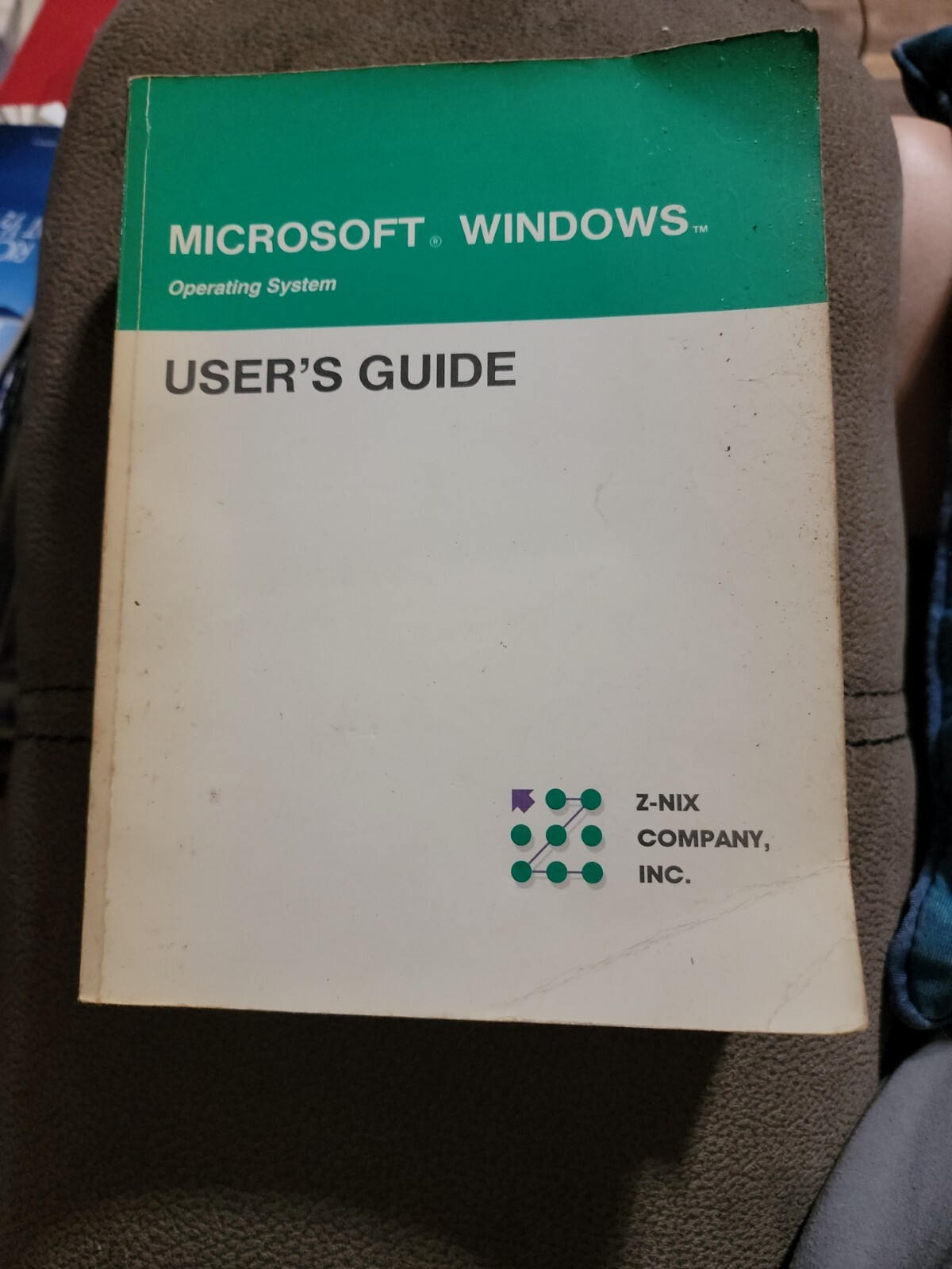 Vtg 1992 Microsoft Windows Operating System User's Guide Manual Booklet Z-NIX