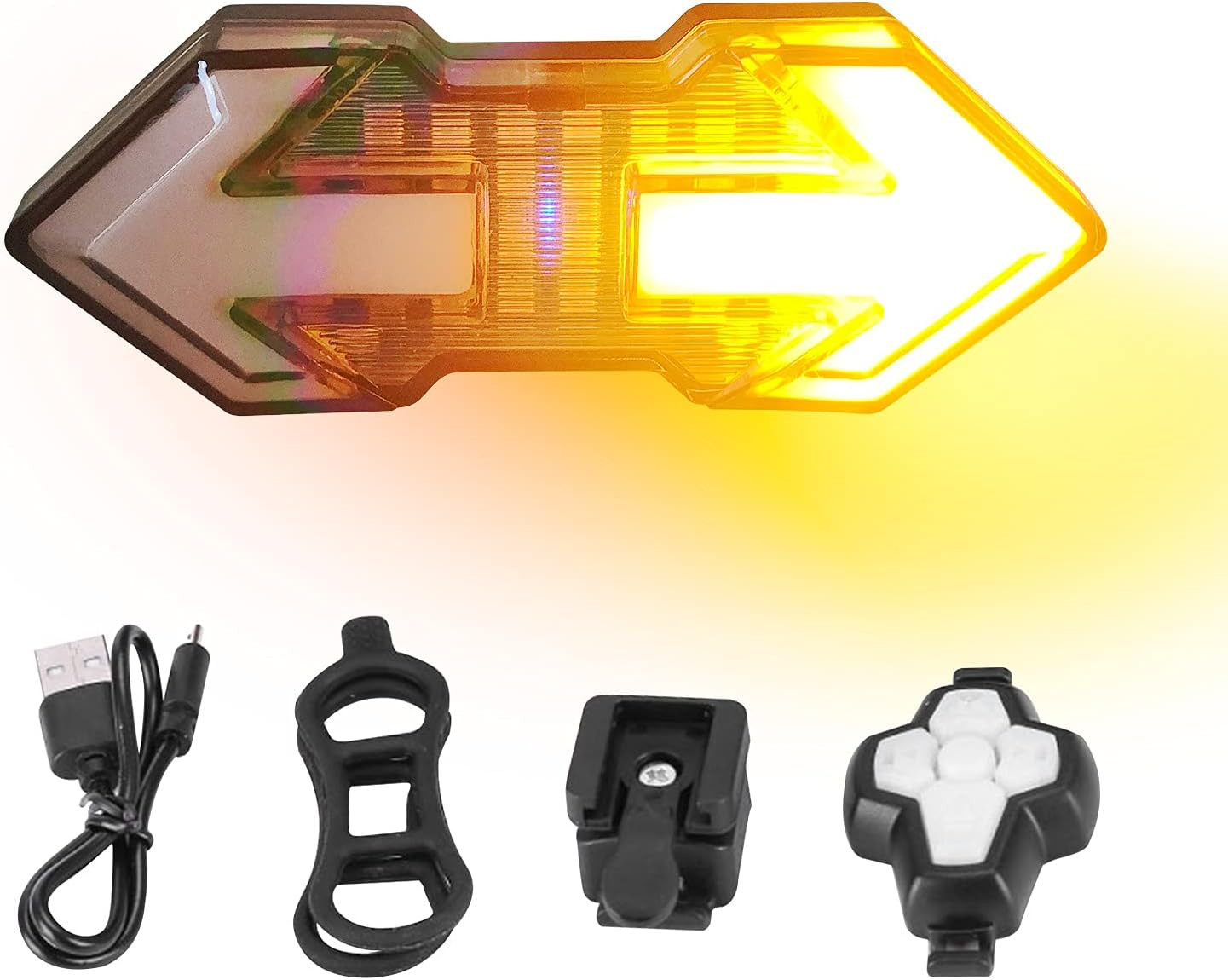 Bike Turn Signals,Bright Bike Tail Light 120 Lumens USB Rechargeable
