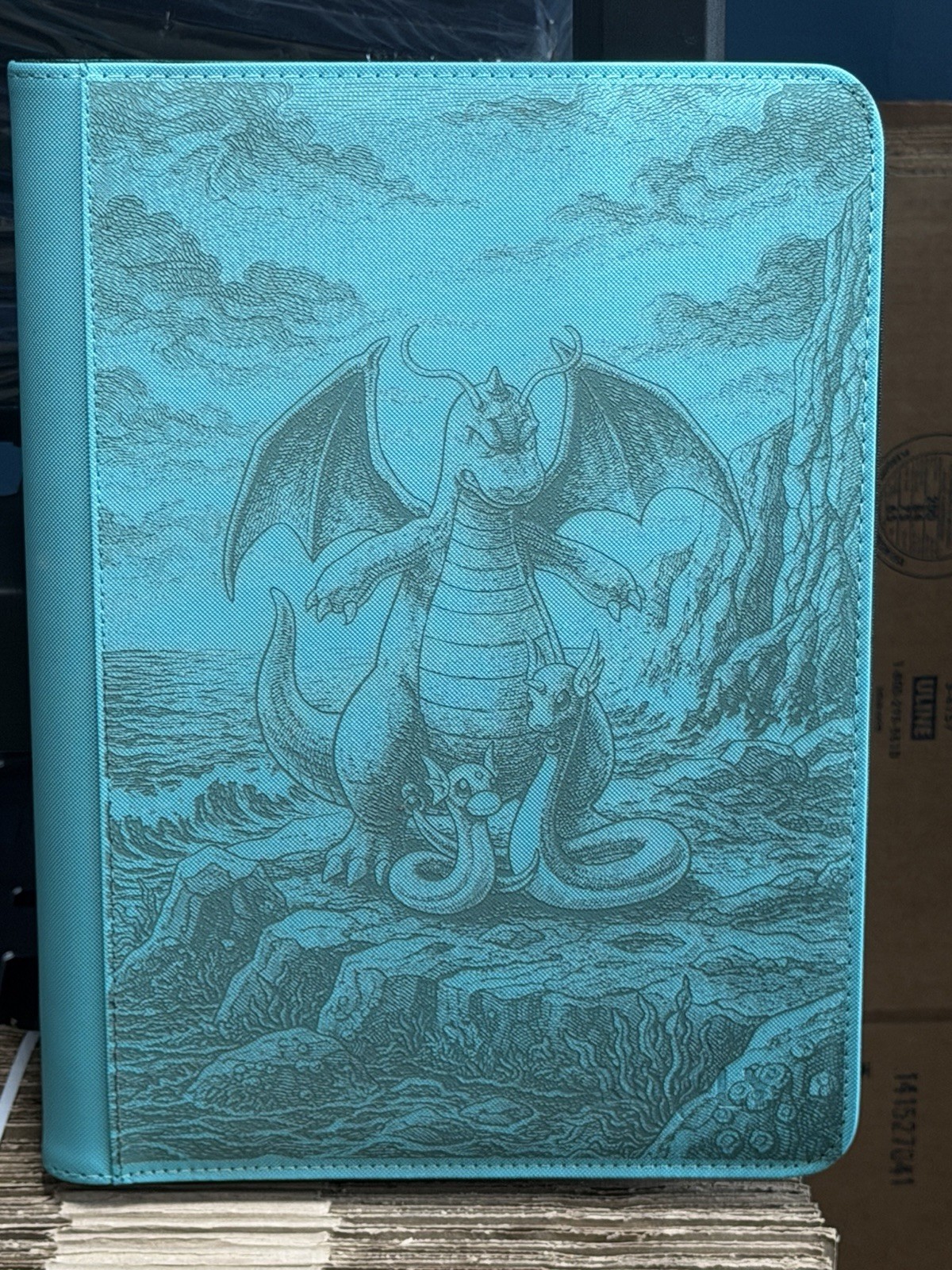 Pokémon Dragonite And Family Laser Engraved 9 Slot 360 Card Binder