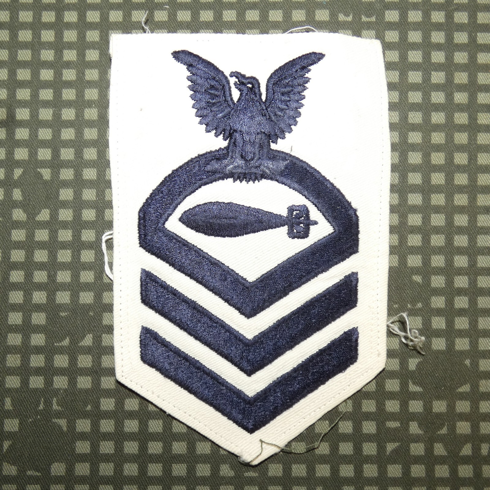 Original 1940s-50s US Navy Torpedoman Chief Petty Officer Rate (cotton twill)