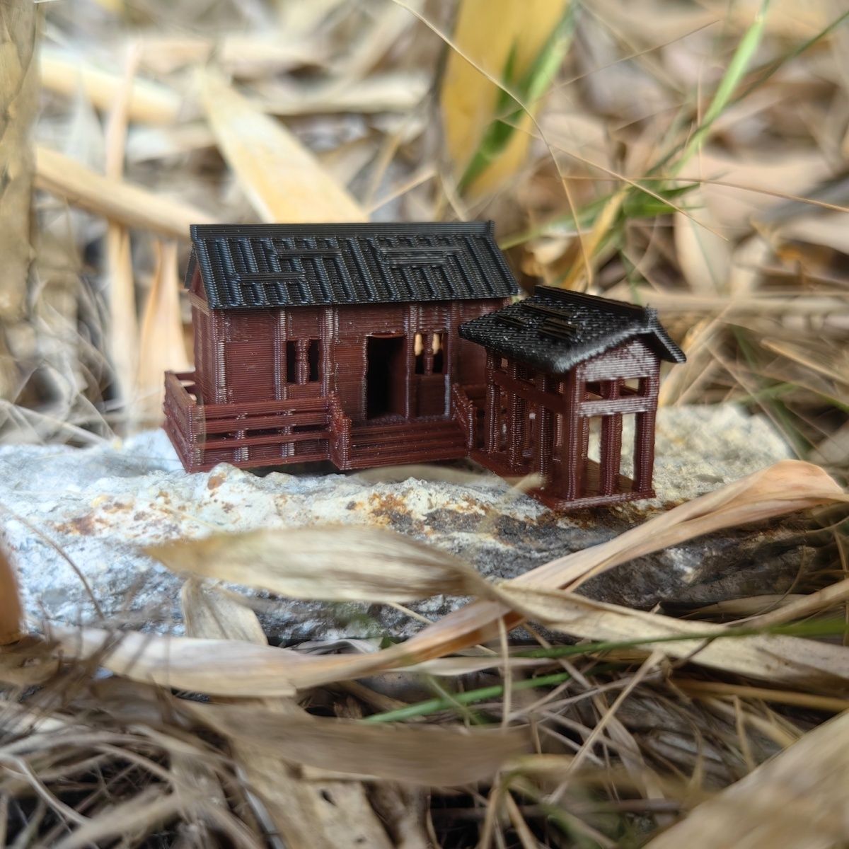 Cottage Decoration Chinese Ancient Architecture Model Micro Landscape Bonsai