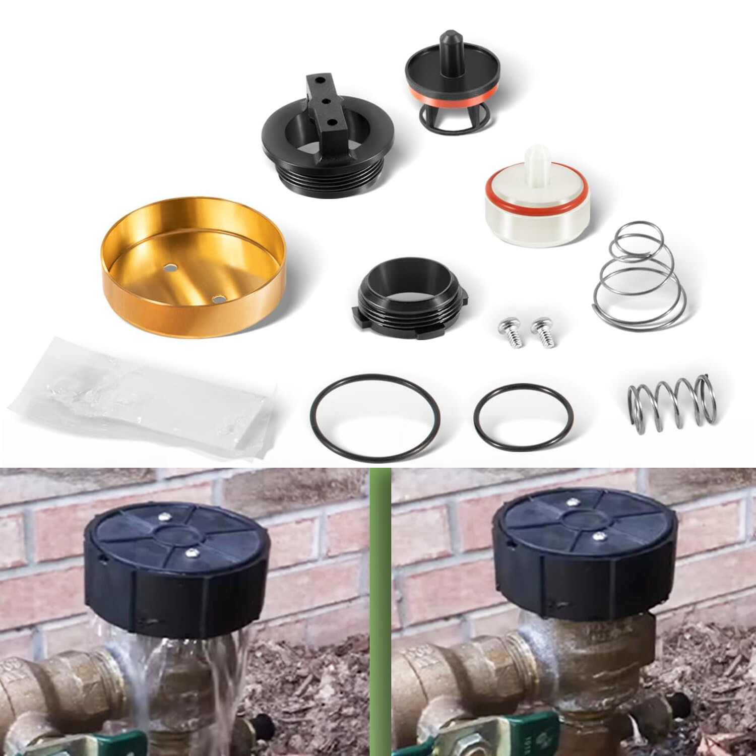 0887727 Replace for Watts 1/2,3/4 " Pressure Vacuum Breaker Total Repair Kit