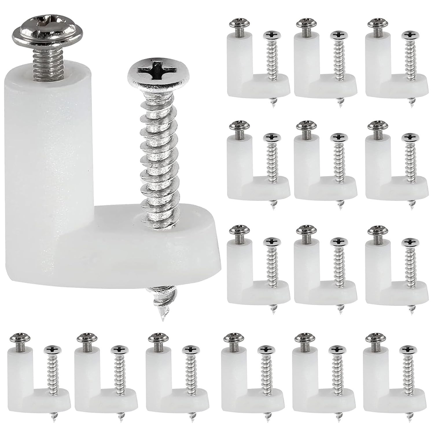 100 Pcs PCB Board Mounting Feet with Screws, PCB Spacer Kit PCB Feet Plastic PCB