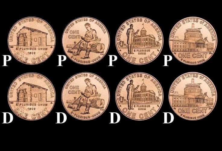 Lincoln Bicentennial 2009 Cent Penny P & D From Mint Rolls 8 coins