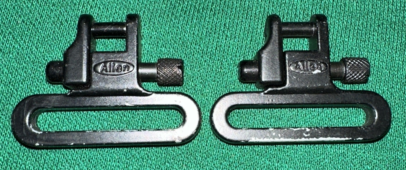 PAIR OF 1 1/4” ALLEN QUICK DETACHABLE SLING SWIVELS gun parts