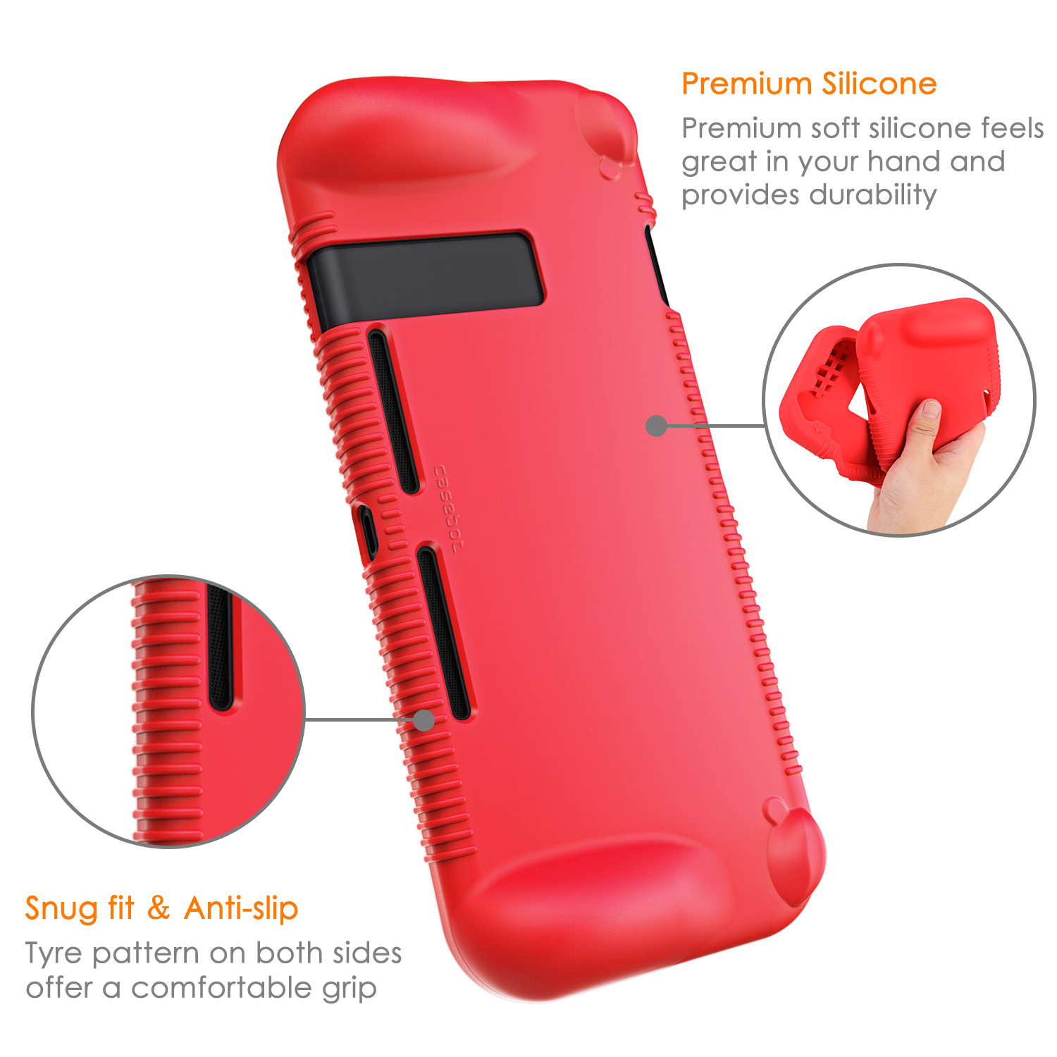 For Nintendo Switch Console Joy-Con Silicone Case Soft Shock Proof Grip Cover