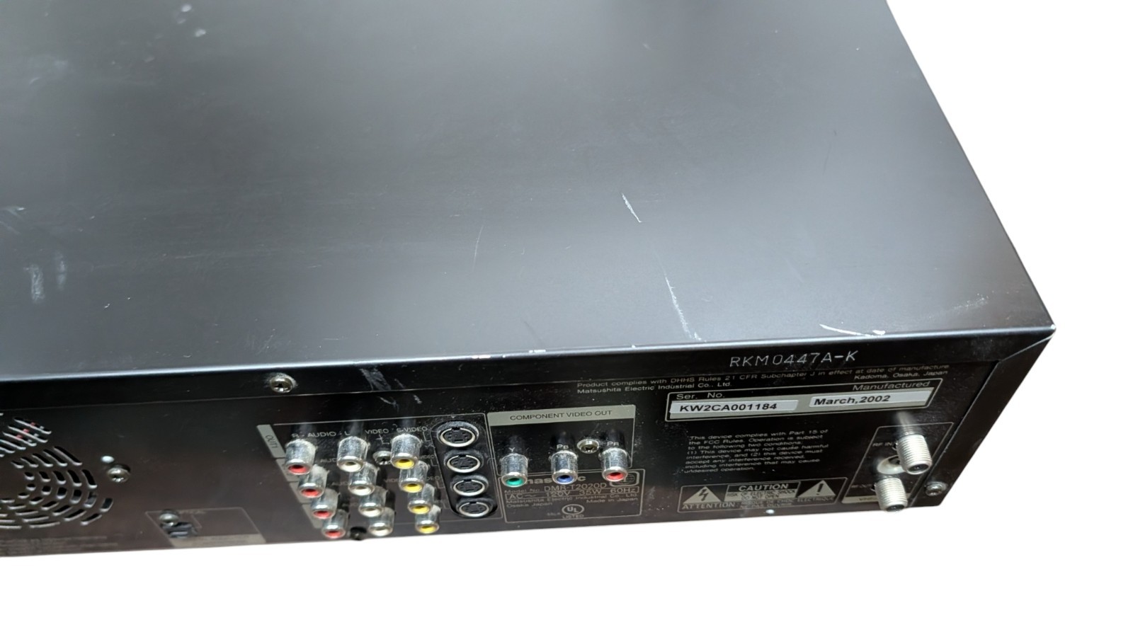 Panasonic DMR-T2020D DVD Recorder Player Tested Remote