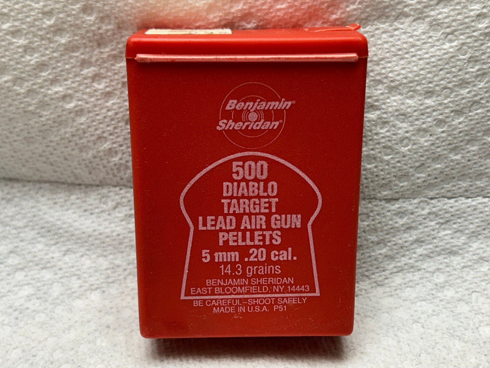 FULL Benjamin Sheridan .20 Cal. 5mm Diablo Pellet Gun Air Rifle/Pistol Pellets