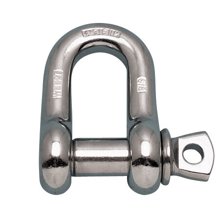 STAINLESS CHAIN SHACKLE 5/16" OVERSIZE PIN (S0115-FS08)