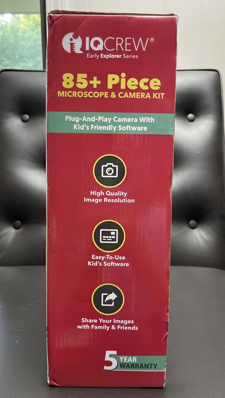 IQCREW Amscope 120X-1200X Kid's 85+ Piece Microscope Kit + Camera + Software