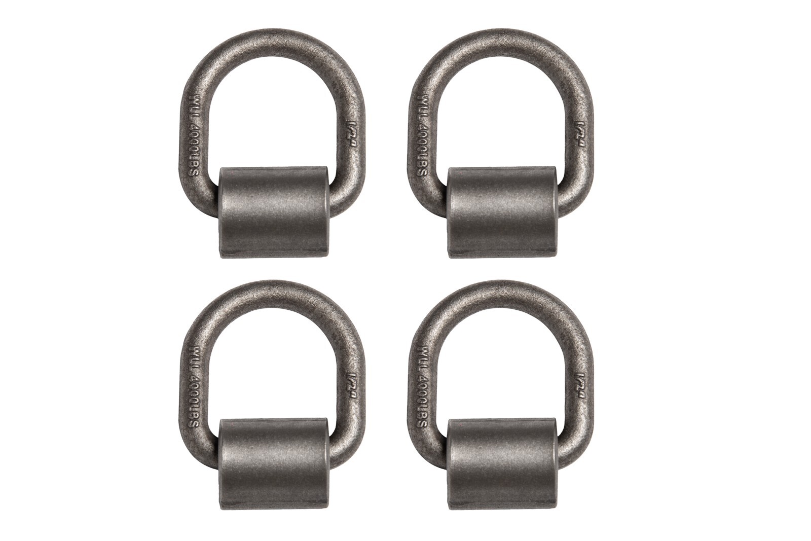 4x D Ring 1/2" Weld-On Tie Down Flatbed Truck Trailer Ratchet Strap Cargo Anchor