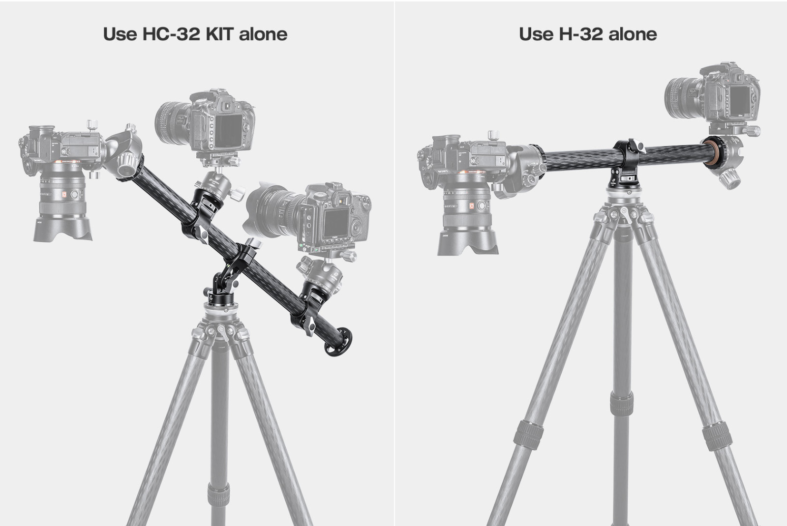 [US Dealer] Leofoto HC-32 Kit + H-32 CF Horizontal Pano Center Column+Arm Combo