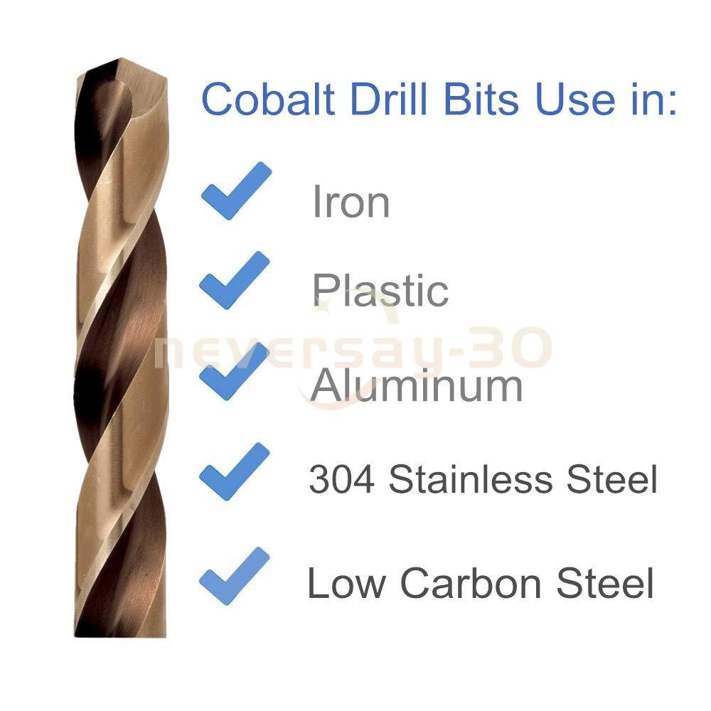29PCS/Set HSS Drill Bits Black Gold Multi-Bits Twist Metal Drill Bit 1/16"-1/2"