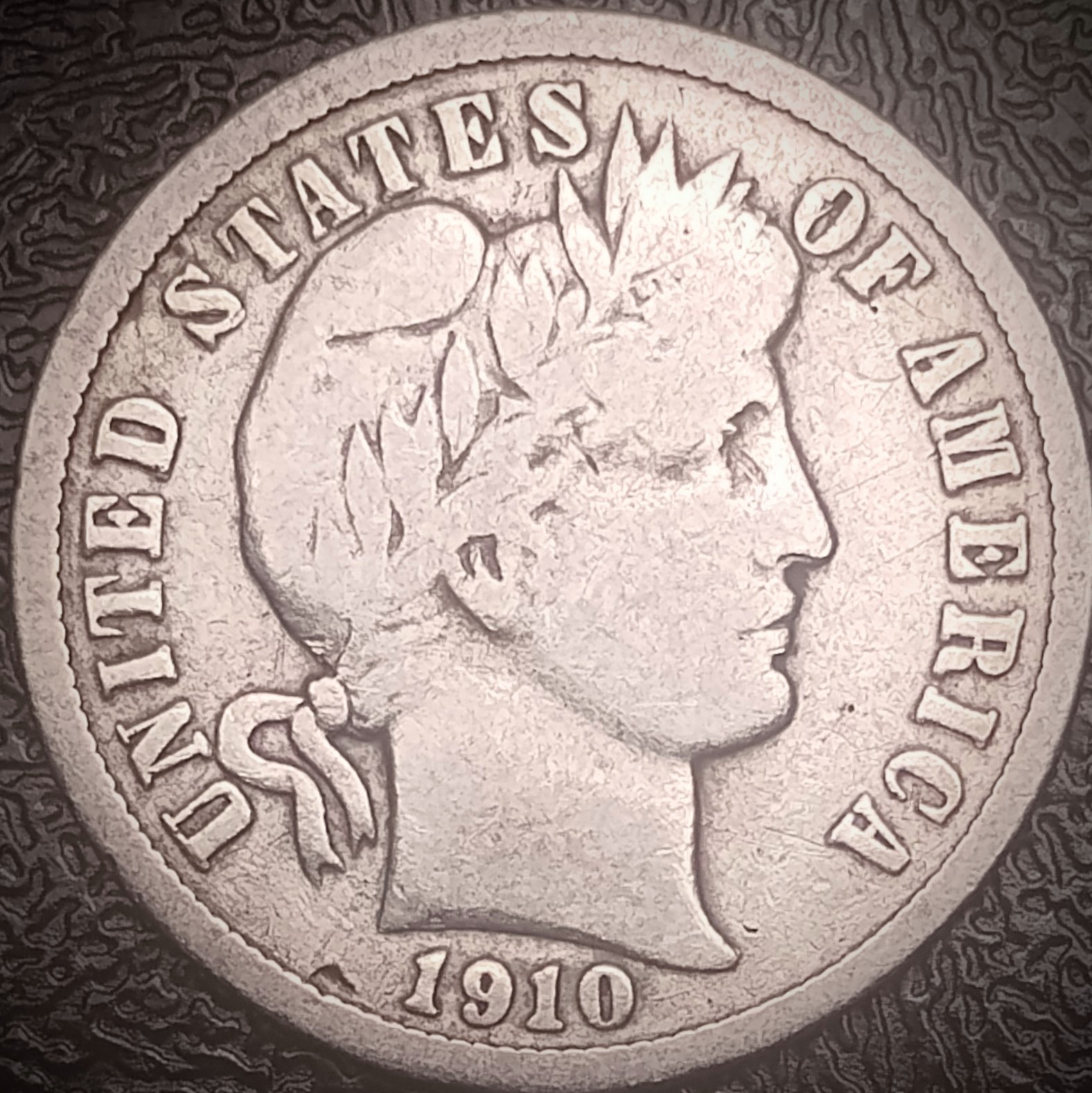 1910 D Barber Dime - VG - 90% Silver 10C