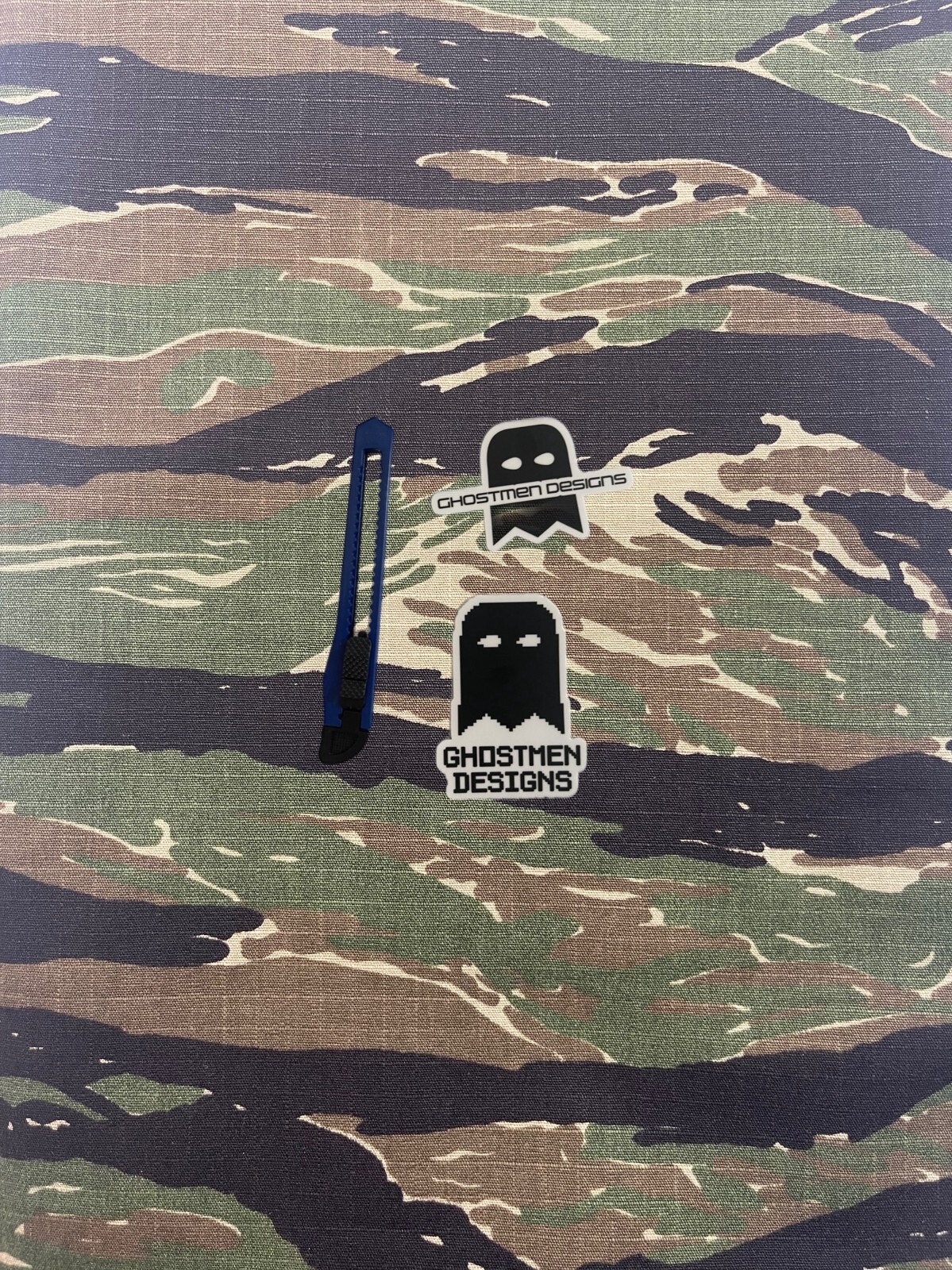 Ghostmen Designs Jungle Tiger  Cordura Holster Wrap Kit 12"X15" Adhesive Back