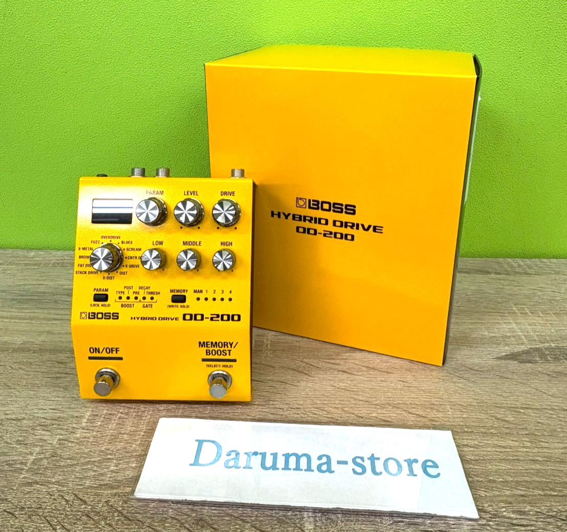 BOSS OD-200 Hybrid Drive Overdrive Distortion Pedal Guitar Effect  JAPAN Tested