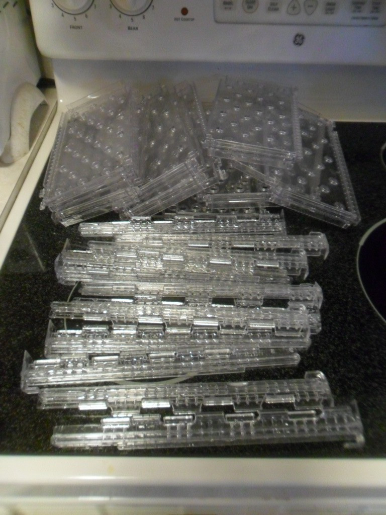 Lot of 12 Used National 432 cold food machine dividers and retainers
