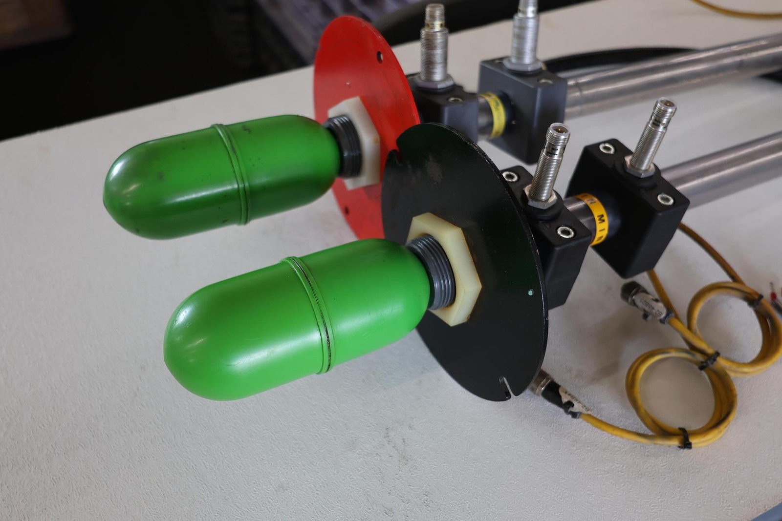 Industrial Magnetic Float Level Sensor Assemblies Lot of 2 Adjustable Used