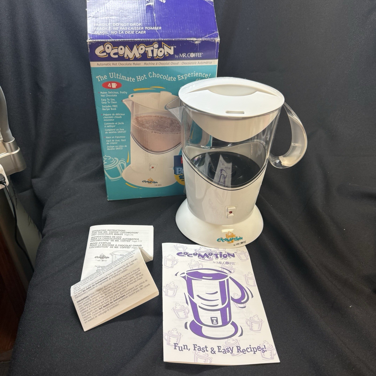 Mr. Coffee Cocomotion HC4 Automatic Hot Chocolate Maker 4 Cup Preowned Clean
