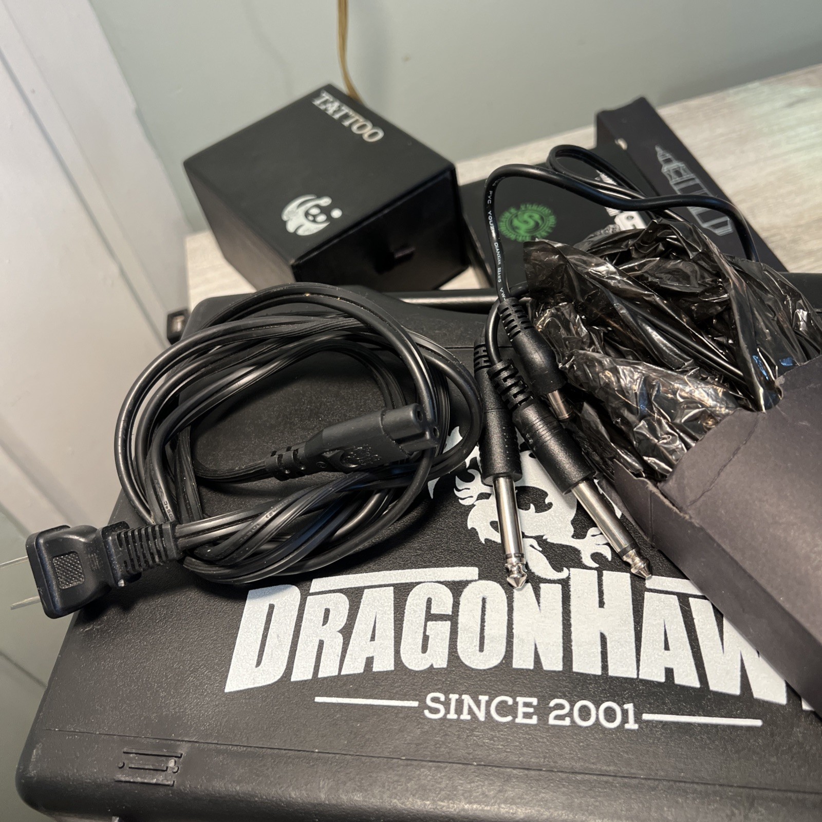 Dragonhawk Tattoo Machine Bundle with Power Supply and Pedal