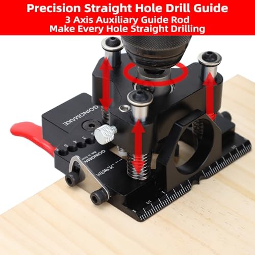 3-Axis Concealed Hinge Jig Ultra with Extra Hinge Screw Hole Guide and Quick