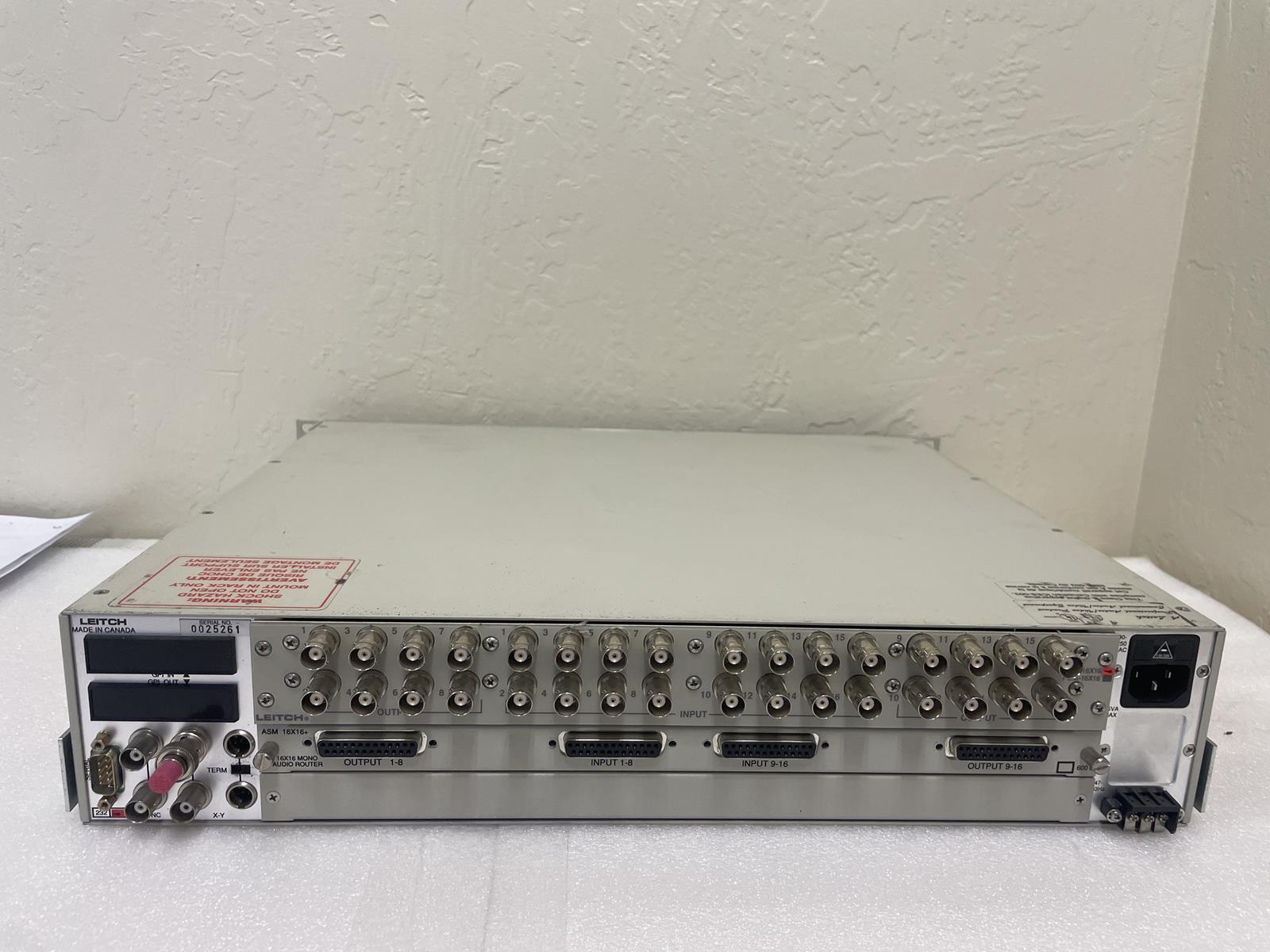 LEITCH X PLUS MODULAR ROUTING SWITCHERS